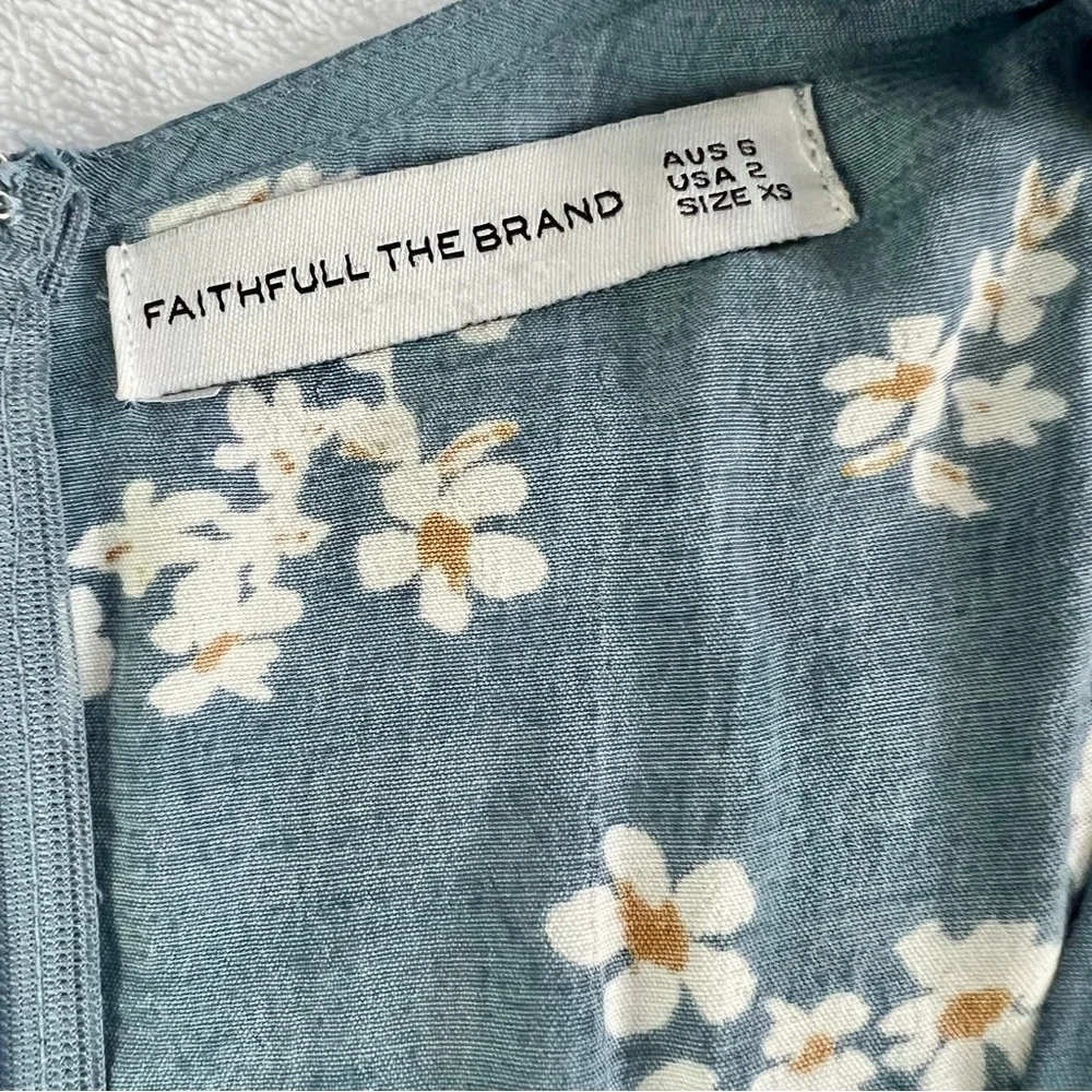 Faithfull the Brand Chloe Midi Dress size XS 2 - Picture 6 of 12